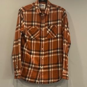 Men's Small Orange Flannel